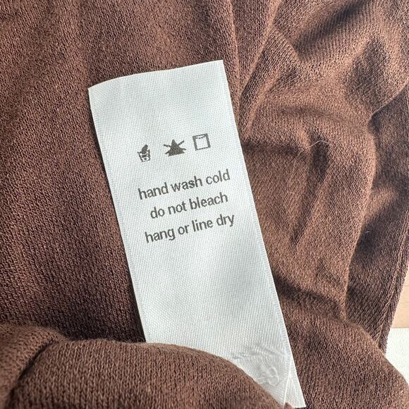 NWT Baby Mama Naked Wardrobe Womens High Neck Brown Jumpsuit Short Romper Small - Picture 9 of 9